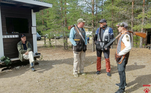 Metsästystrapin pisteenlaskun aikana käytiin läpi ammuntasuorituksia.
